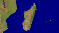 Madagaskar Satellit + Grenzen 1920x1080